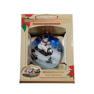Hand Painted Snowman Ornament